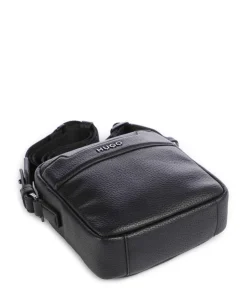Speedyork Umhängetasche Lederimitat schwarz