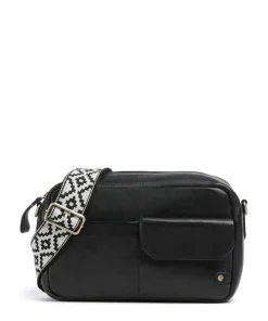 Sport Vogue Umhängetasche genarbtes Rindsleder schwarz