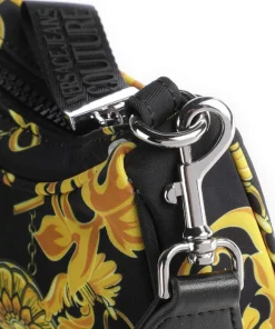 Sporty Logo Umhängetasche Polyester schwarz