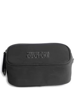 Sporty Logo Umhängetasche recyceltes Nylon schwarz