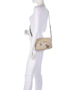 Spring Meadow Umhängetasche genarbtes Rindsleder beige