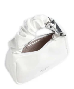 Squeeze Handtasche Lederimitat weiß