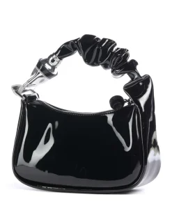 Squeeze Handtasche Lederimitat schwarz