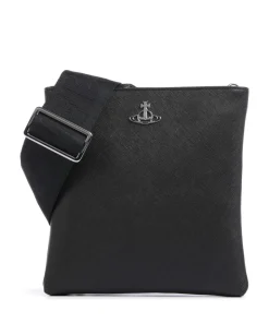 Squire Square Saffiano Umhängetasche Lederimitat schwarz