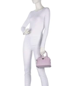 Stampato Oetwil Handtasche Canvas, Kalbsleder flieder