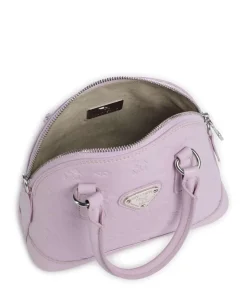 Stampato Oetwil Handtasche Canvas, Kalbsleder flieder