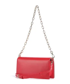 Stefany Schultertasche Lederimitat rot