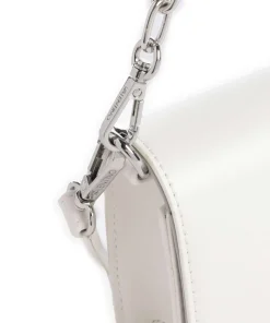 Stefany Schultertasche Lederimitat weiß