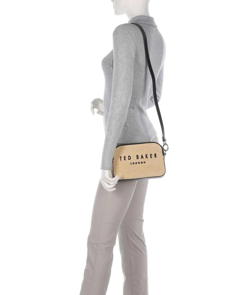 Stelio Umhängetasche Polypropylen, Rindsleder natur/schwarz