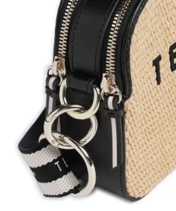 Stelio Umhängetasche Polypropylen, Rindsleder natur/schwarz