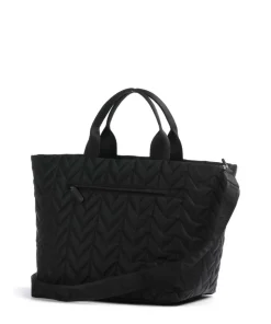Stevie Extra Large Handtasche recyceltes Nylon schwarz