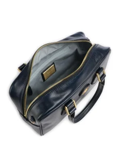 Stodo Handtasche fein genarbtes Rindsleder dunkelblau