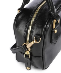 Stodo Handtasche fein genarbtes Rindsleder schwarz