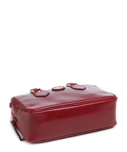 Stodo Handtasche fein genarbtes Rindsleder dunkelrot