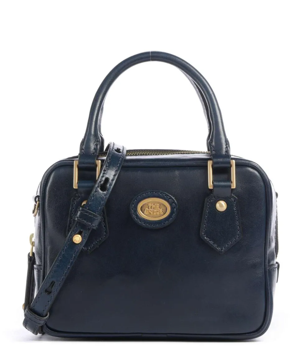 Stodo Handtasche fein genarbtes Rindsleder dunkelblau