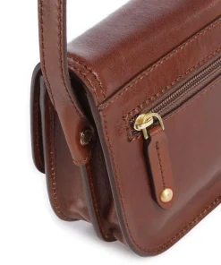 Stodo Umhängetasche fein genarbtes Rindsleder dunkelbraun