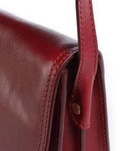 Stodo Umhängetasche fein genarbtes Rindsleder dunkelrot