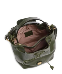 Story Donna Bucket bag fein genarbtes Rindsleder dunkelgrün