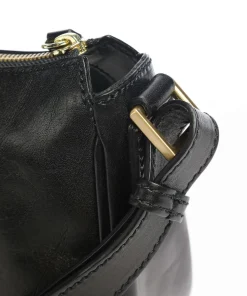 Story Donna Umhängetasche fein genarbtes Rindsleder schwarz