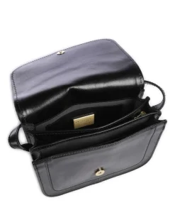 Story Donna Umhängetasche Fell, fein genarbtes Rindsleder schwarz