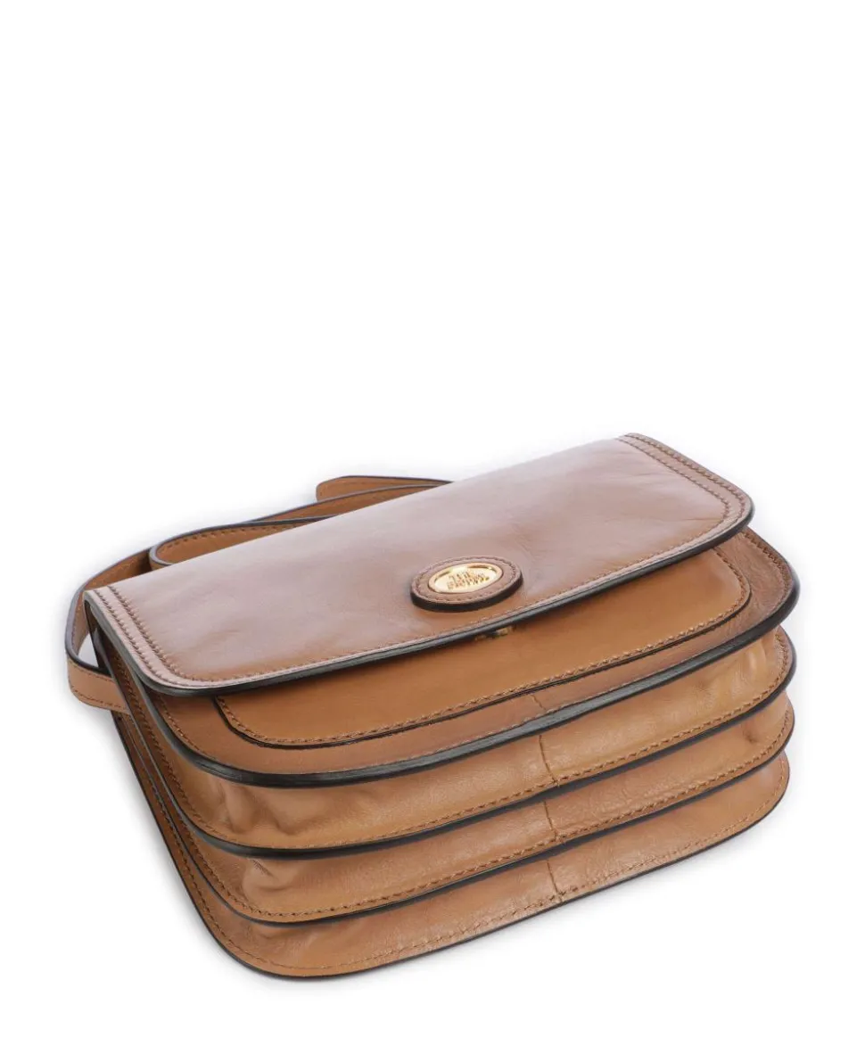 Story Donna Umhängetasche fein genarbtes Rindsleder hellbraun