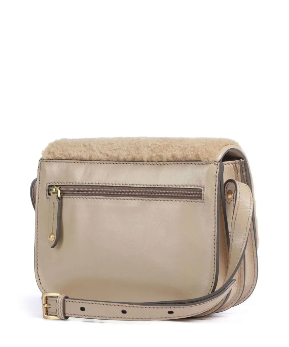 Story Donna Umhängetasche Fell, fein genarbtes Rindsleder hellbraun