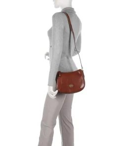 Story Donna Umhängetasche fein genarbtes Rindsleder braun