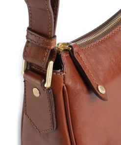Story Donna Umhängetasche fein genarbtes Rindsleder braun