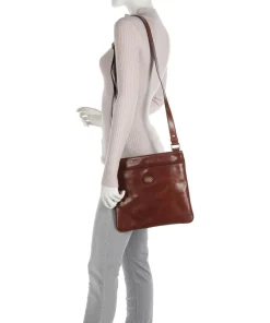 Story Uomo Schultertasche Pull-Up Rindsleder braun