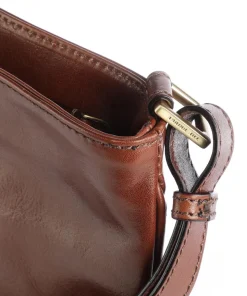 Story Uomo Umhängetasche glattes Rindsleder braun