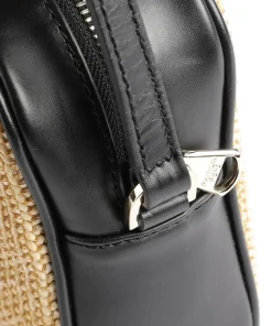 Straw Umhängetasche Polypropylen, Polyester natur/schwarz