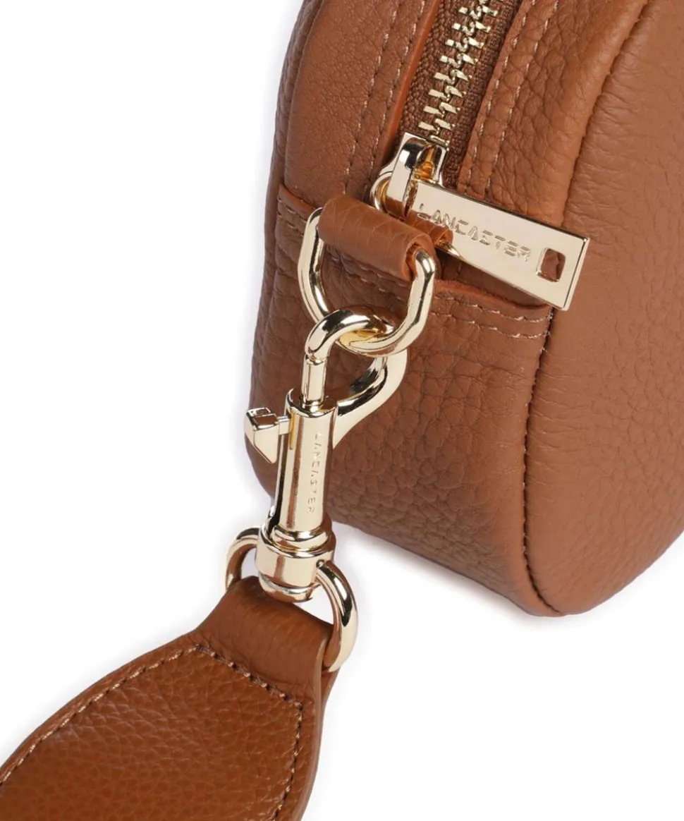 Studio Mimi Umhängetasche genarbtes Leder braun