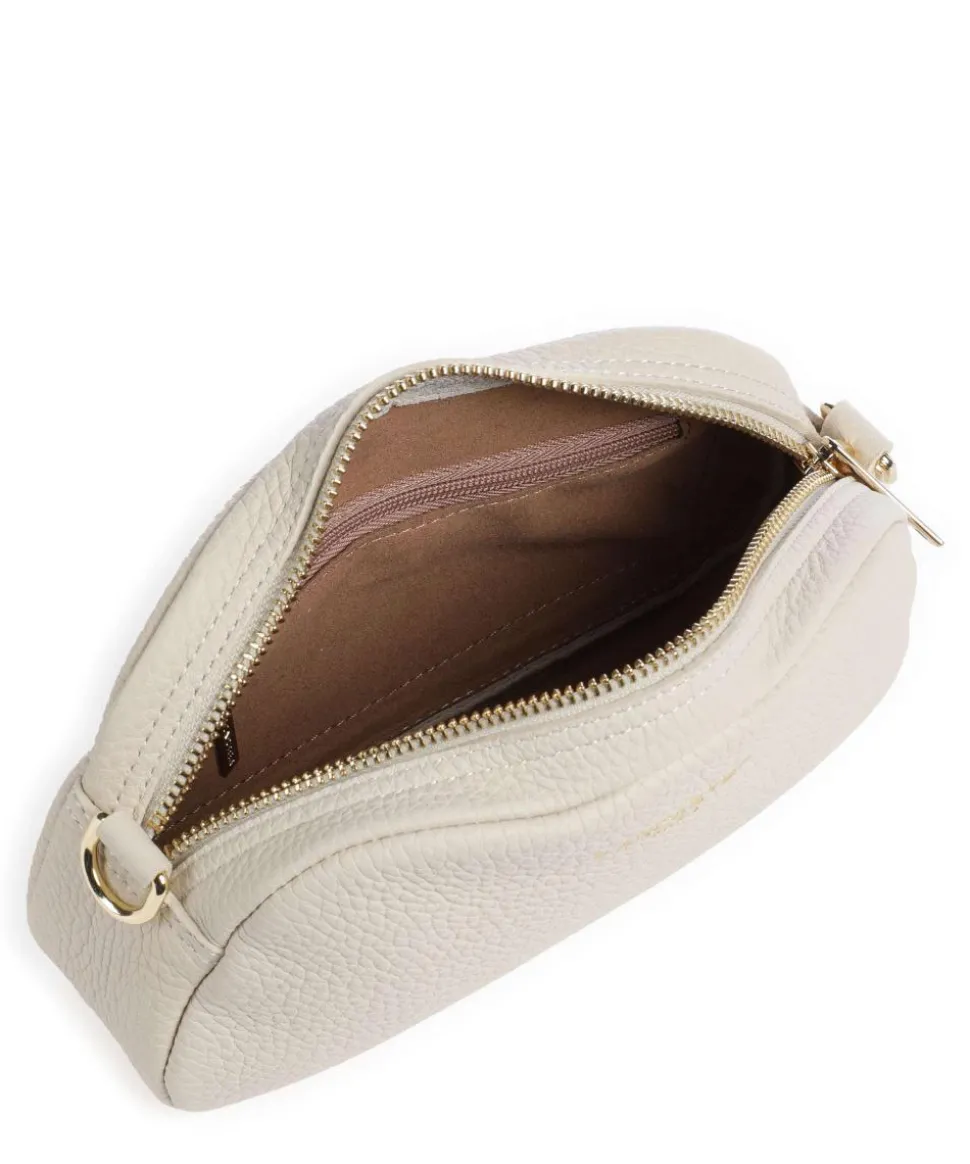 Studio Mimi Umhängetasche genarbtes Leder beige