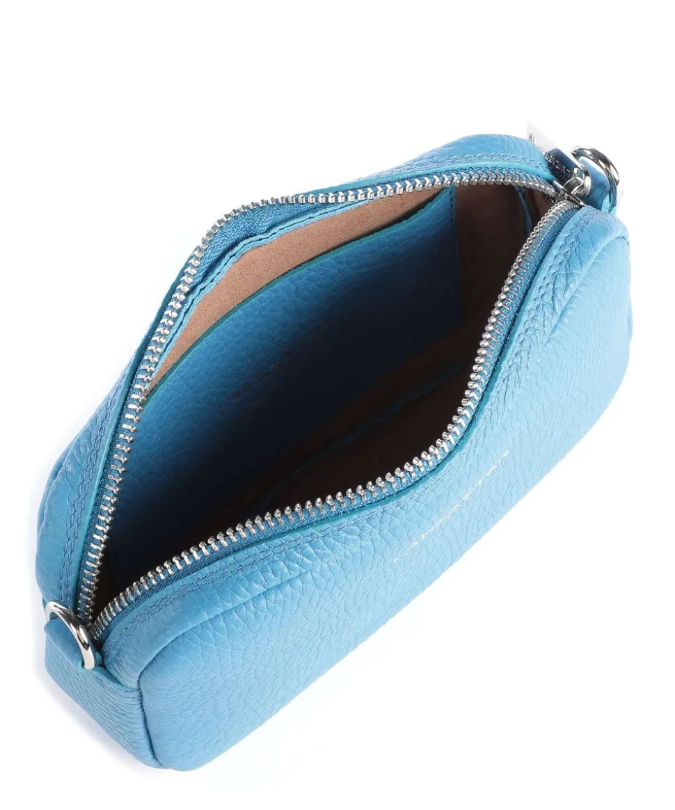 Studio Mimi Umhängetasche genarbtes Rindsleder blau