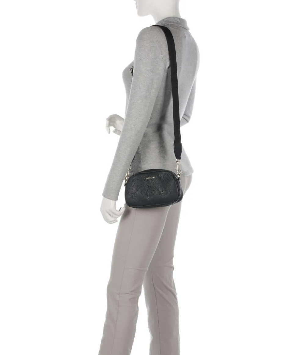 Studio Mimi Umhängetasche genarbtes Leder schwarz