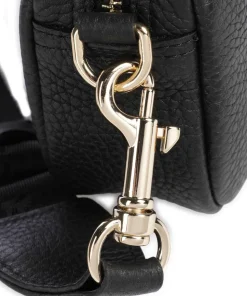 Studio Mimi Umhängetasche genarbtes Leder schwarz