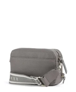 Stunna Umhängetasche genarbtes Rindsleder dunkelgrau