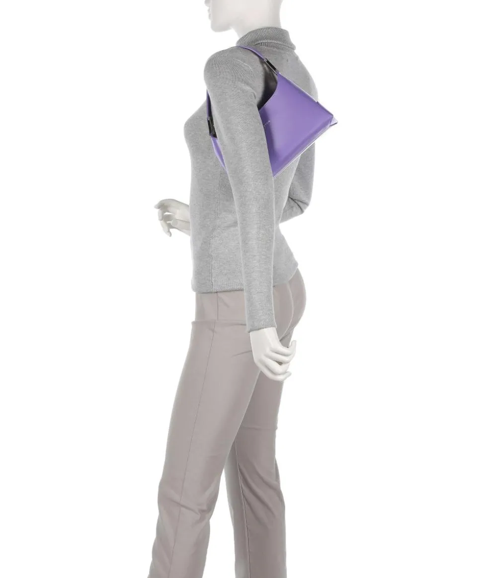 Suave Ace Schultertasche glattes Rindsleder violett