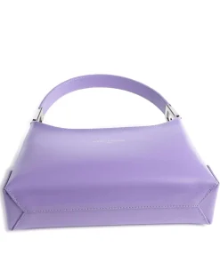 Suave Ace Schultertasche glattes Rindsleder violett