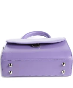 Suave Even Handtasche glattes Rindsleder violett