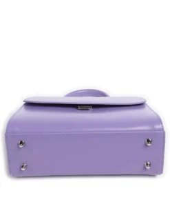 Suave Even Handtasche glattes Rindsleder violett