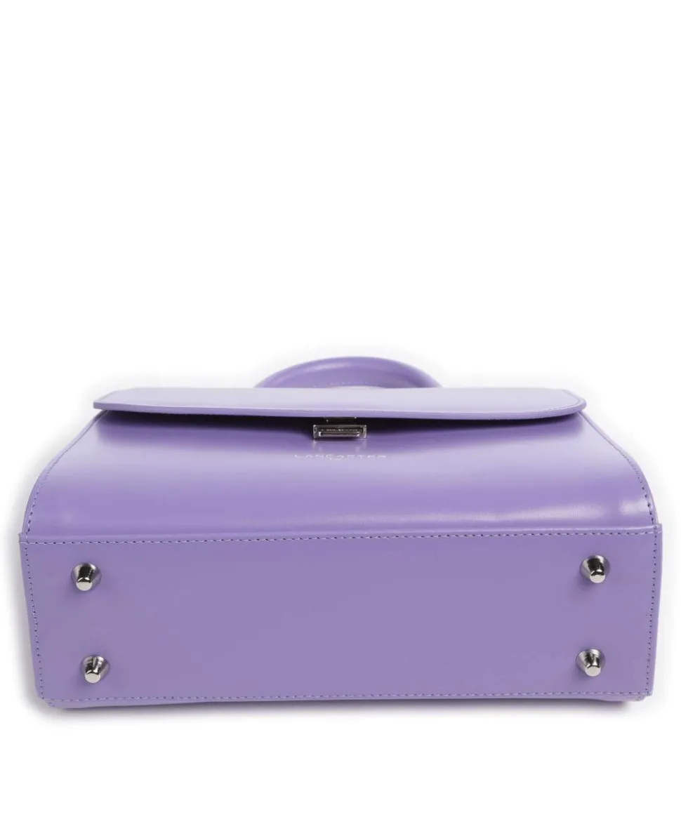 Suave Even Handtasche glattes Rindsleder violett