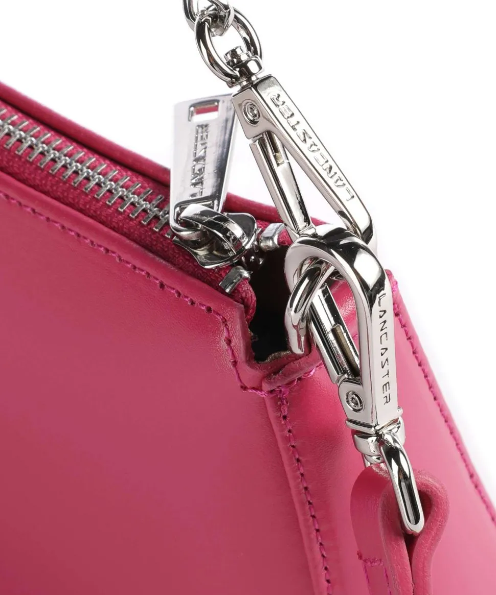 Suave Even Schultertasche glattes Rindsleder pink