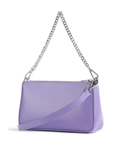 Suave Even Schultertasche glattes Rindsleder violett