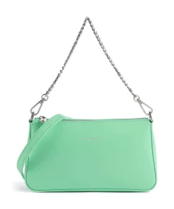 Suave Even Schultertasche glattes Rindsleder hellgrün