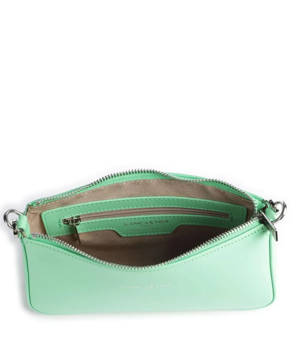 Suave Even Schultertasche glattes Rindsleder hellgrün