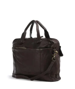 Submarine Aktentasche 14″ fein genarbtes Rindsleder dunkelbraun