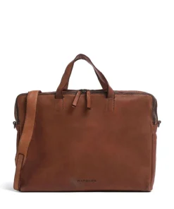 Submarine Aktentasche 15″ genarbtes Leder cognac