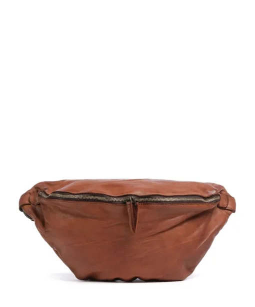 Submarine Gürteltasche fein genarbtes Rindsleder cognac