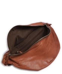Submarine Gürteltasche fein genarbtes Rindsleder cognac